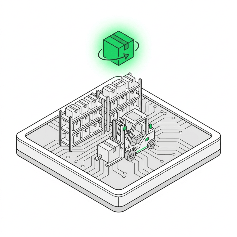 Imagen del vertical Logística: digitalización de ubicaciones e inventario en tiempo real